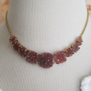 New Lucky Brand Rock Crystal Collar Necklace